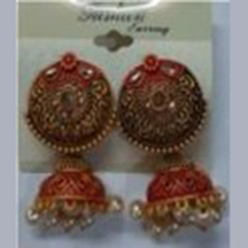 rose gold earrings for women-Infinity Jewels Jhumki Earrings