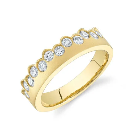 fancy diamond rings for women-Diamond Band Ring