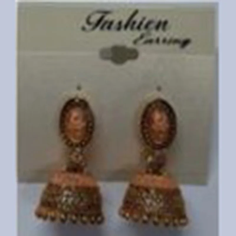 fashion earrings for women-Infinity Jewels Gold Plated Jhumki Earrings