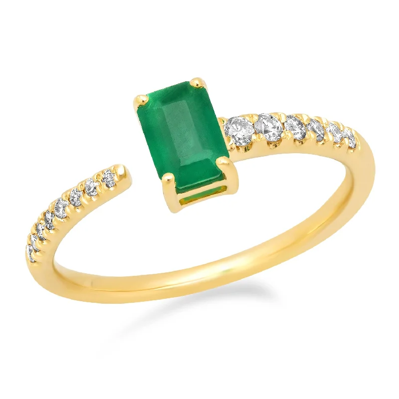 vintage rings for women-Emerald Ring