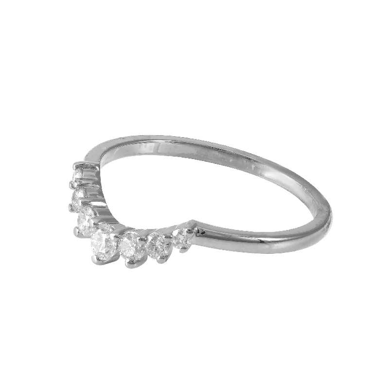 twisted band rings for women-Diamond Jacket Ring