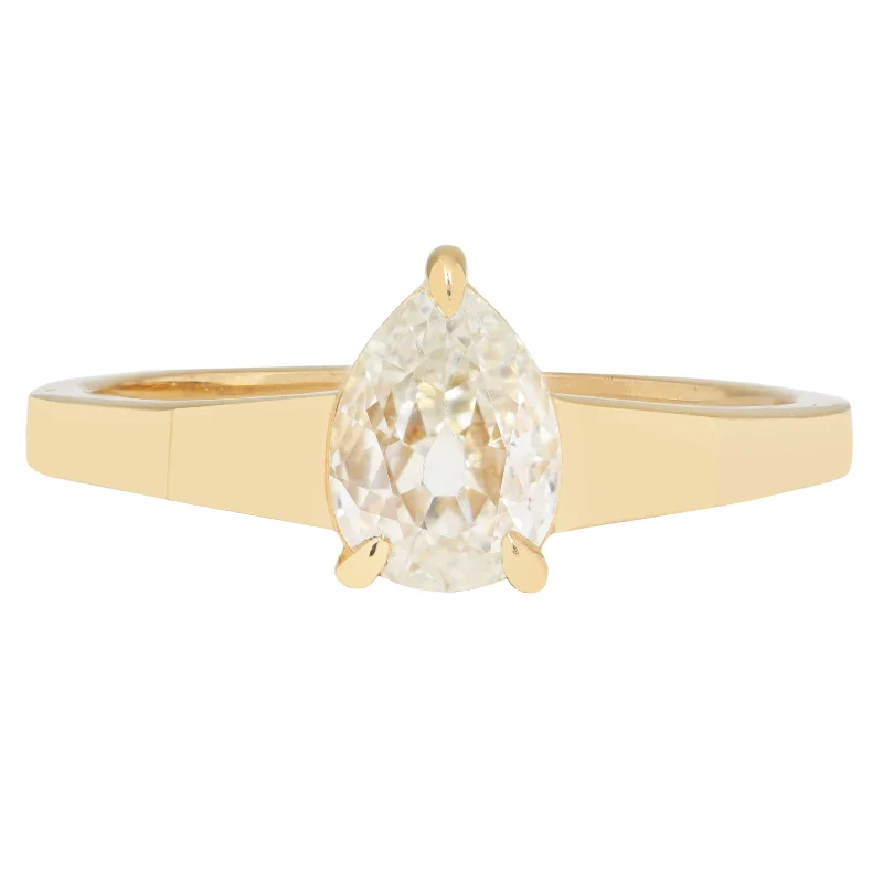 custom rings for women-Oasis Pear Diamond Mirage Ring