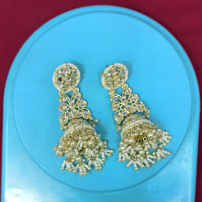 diamond stud earrings for women-Pooja Bangles Gold Plated Jhumki Earrings