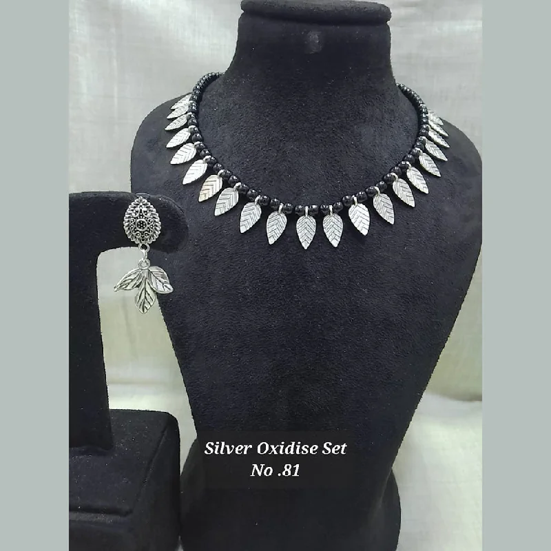 ethnic necklaces for women-Jyoti Arts Oxidised Plated Necklace Set