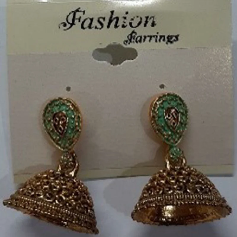 drop earrings for women-Infinity Jewels Gold Plated Jhumki Earrings