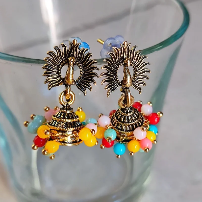 hoop drop earrings for women-H K Fashion Assorted Design Jhumki Earrings