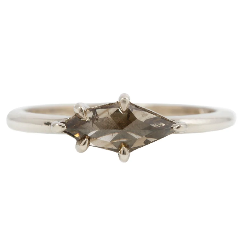 antique rings for women-Fancy Brown Diamond Solitaire