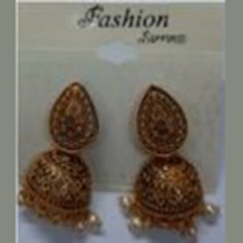 colorful gemstone earrings for women-Infinity Jewels Gold Plated Jhumki Earrings