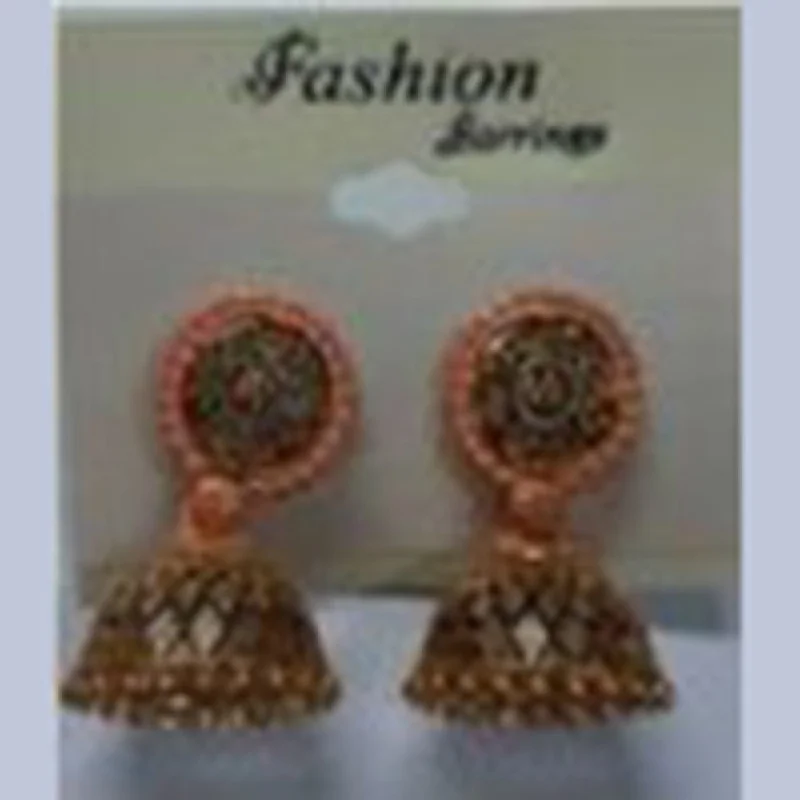 sterling silver earrings for women-Infinity Jewels Gold Plated Jhumki Earrings