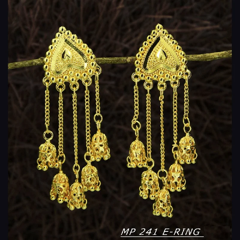 butterfly earrings for women-Mahavir Forming Gold Plated Dangler Earrings  - MP 241 E Ring