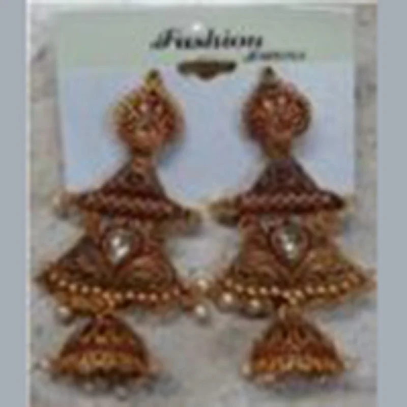 heart-shaped earrings for women-Infinity Jewels Jhumki Earrings