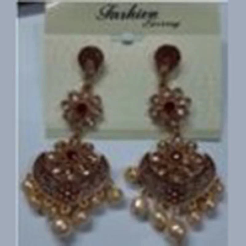 large earrings for women-Infinity Jewels Gold Plated Dangler Earrings