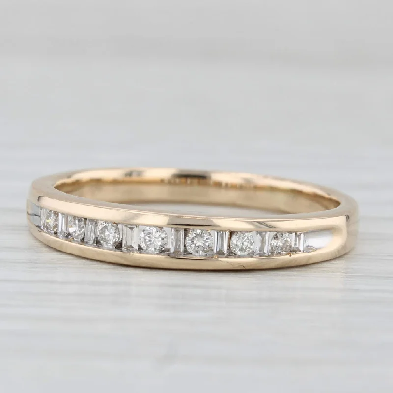 vintage diamond rings for engagement-0.25ctw Diamond Wedding Band 14k Yellow Gold Size 9.75 Ring