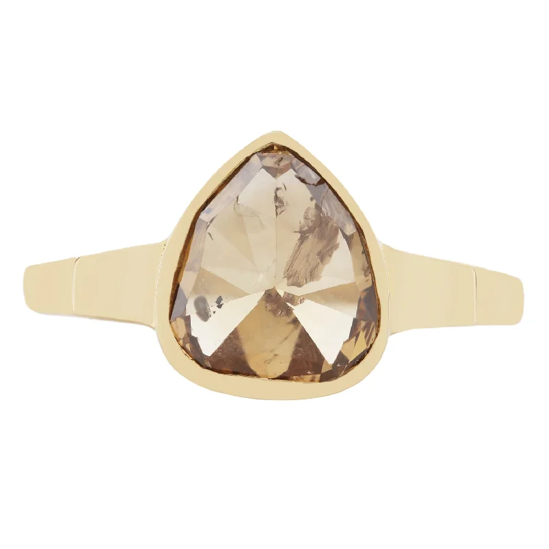 bold rings for women-Hazel Diamond Pear Ring