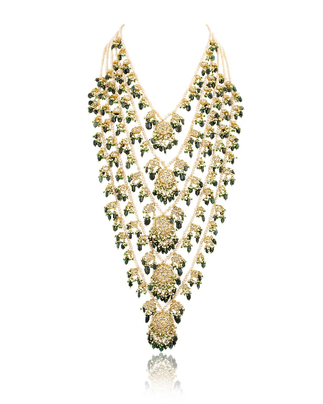 fine jewelry necklaces for women-Laxmi Polki Long Necklace