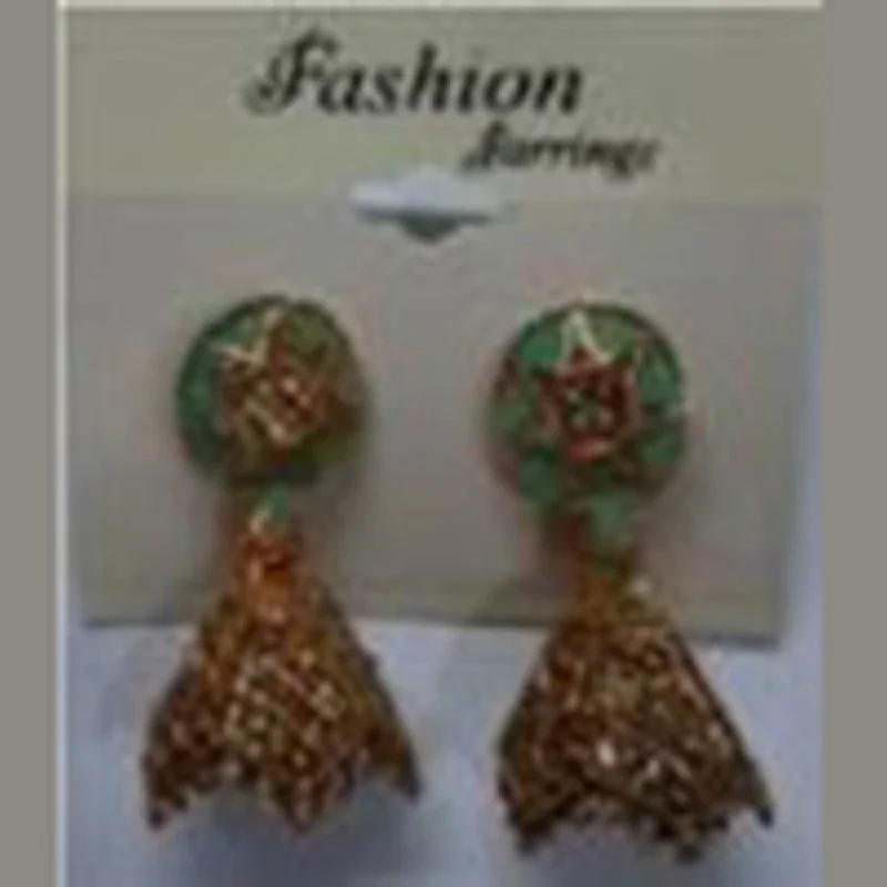 large earrings for women-Infinity Jewels Gold Plated Jhumki Earrings