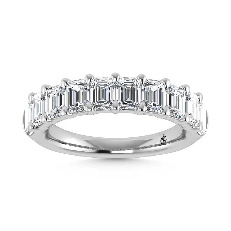 princess cut engagement rings for women-14K White Gold Lab Grown Diamond 2 Ct.Tw. Wedding Band