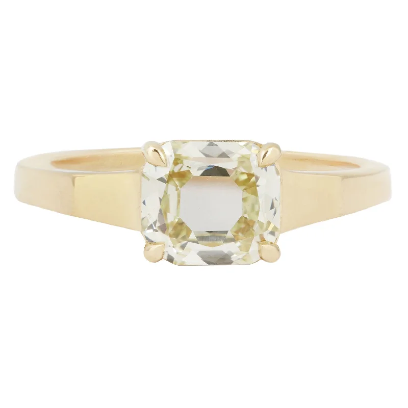 bridal rings for women-Gilded Diamond Mirage Ring