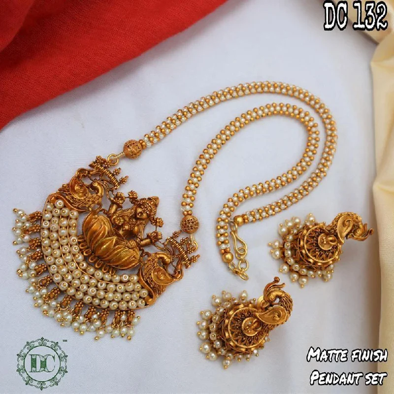 layered gold necklaces for women-Diksha Collection Gold Plated Long Necklace Set