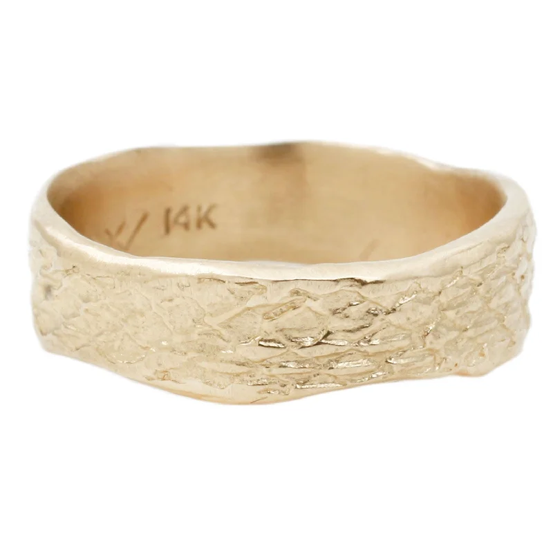 celestial rings for women-Gold Snakeskin Band