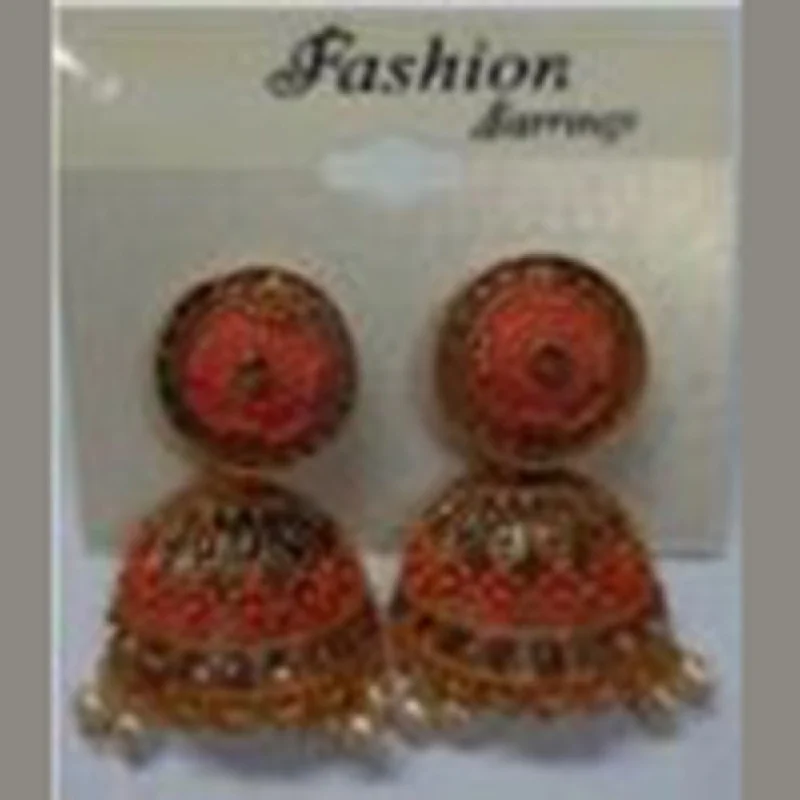 enamel earrings for women-Infinity Jewels Gold Plated Jhumki Earrings