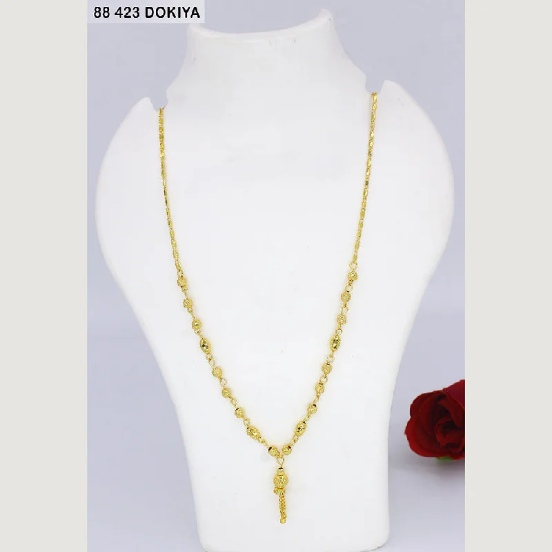 elegant necklaces for women-Mahavir Dye Gold Dokiya Necklace