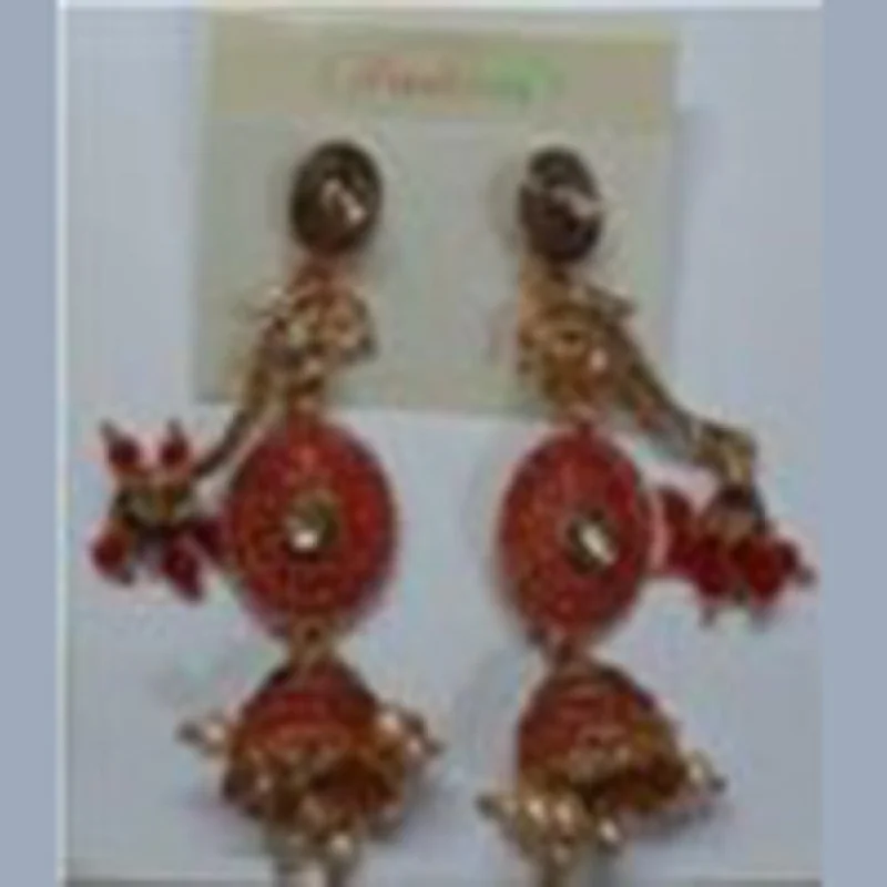 flower earrings for women-Infinity Jewels Jhumki Earrings