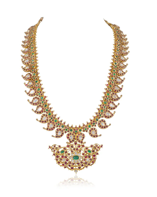 friendship necklaces for women-Shaheen Polki Long Necklace