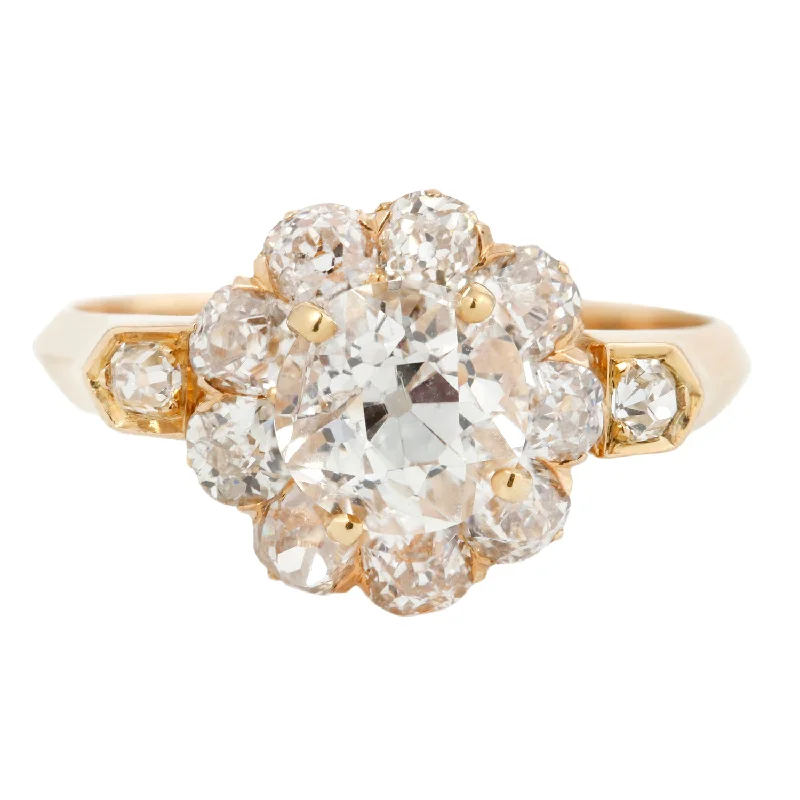 best engagement rings for women-Old Mine Diamond Shine Ring