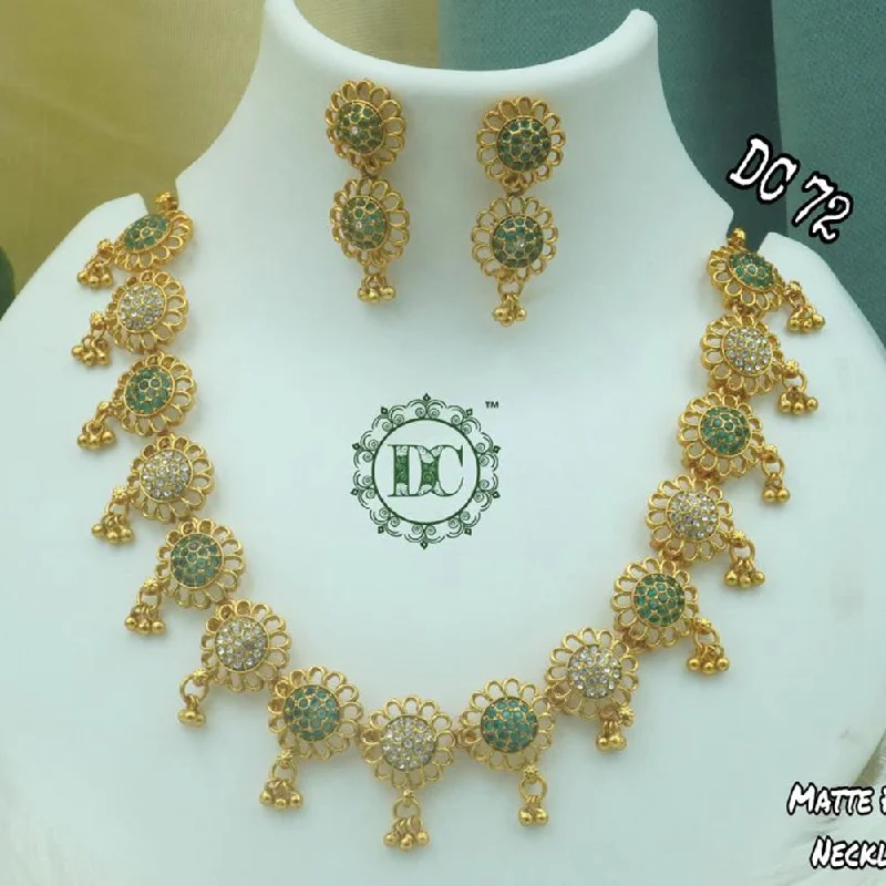 circle necklaces for women-Diksha Collection Gold Plated Necklace Set