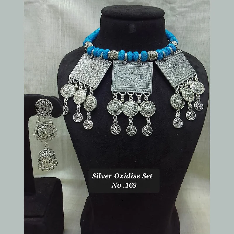 wedding day necklaces for women-Jyoti Arts Oxidised Plated Necklace Set