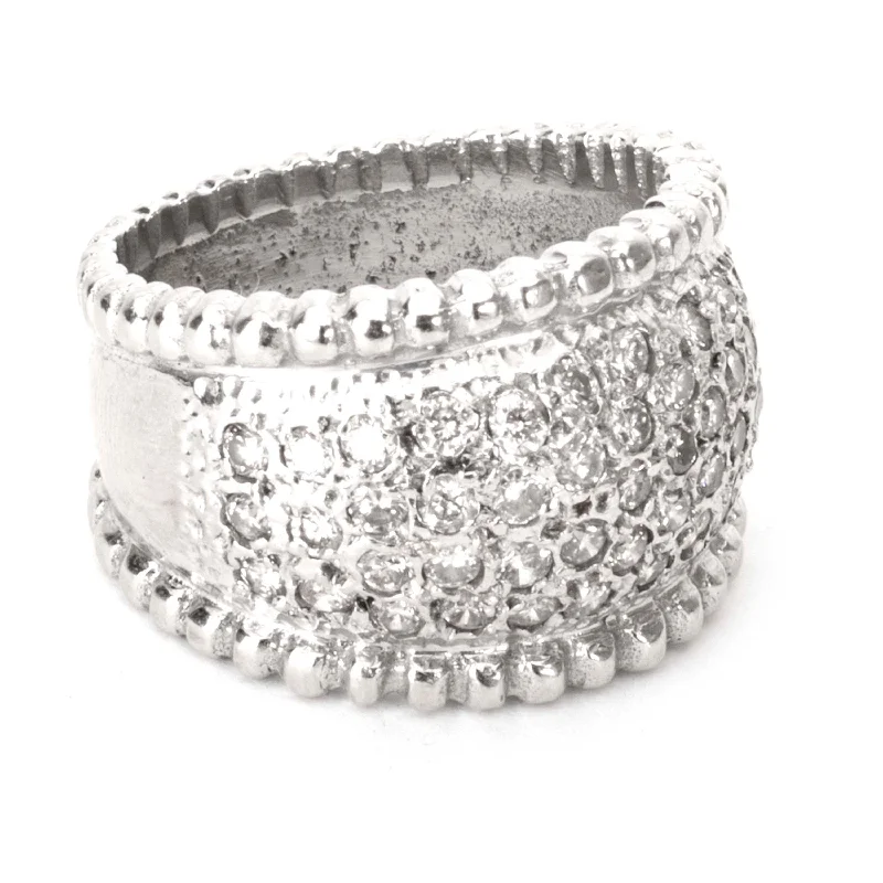 stackable rings for women-Diamond Dome Ring