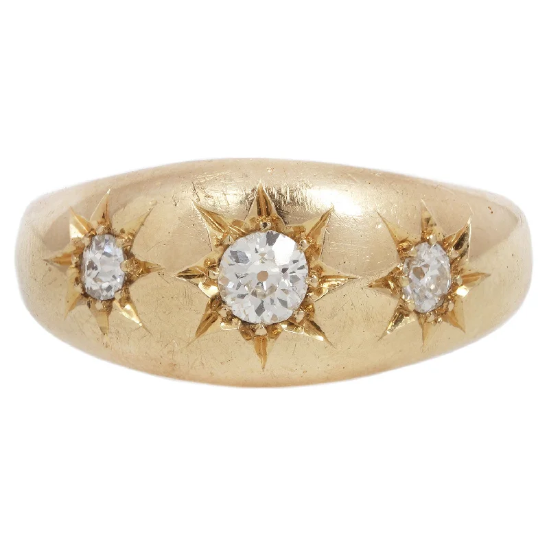 promise rings for women-Edwardian Diamond Star Ring