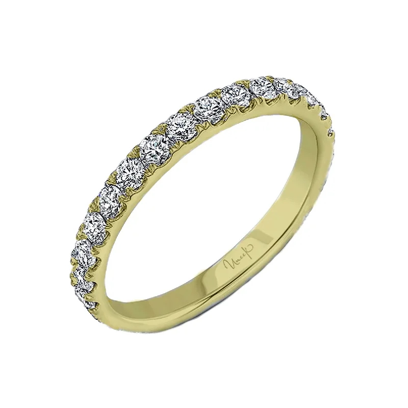 affordable engagement rings for women-Diamond Wedding Band in 14K Yellow Gold