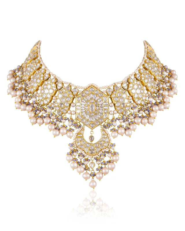 celestial necklaces for women-Rani Polki Necklace