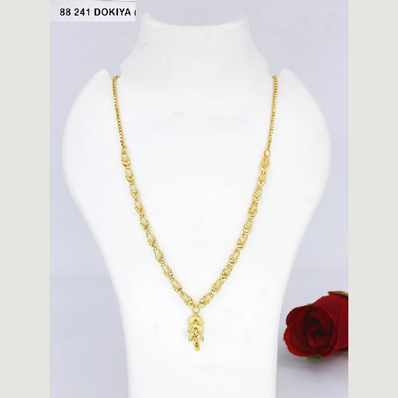 silver necklaces for women-Mahavir Dye Gold Dokiya Necklace