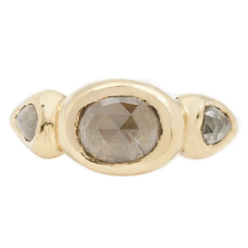 ring sets for women-Firelight Diamond Signet Ring