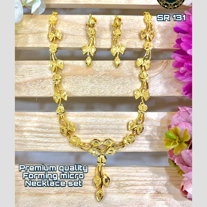 cross necklaces for women-Siara Collections Forming Gold Necklace Set