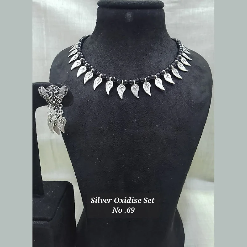 crystal necklaces for women-Jyoti Arts Oxidised Plated Necklace Set