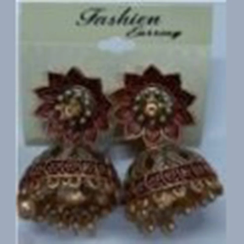 vintage earrings for women-Infinity Jewels Jhumki Earrings