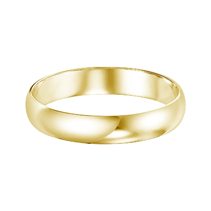 unique engagement rings for women-14K Yellow Gold 4mm Mens Wedding Band