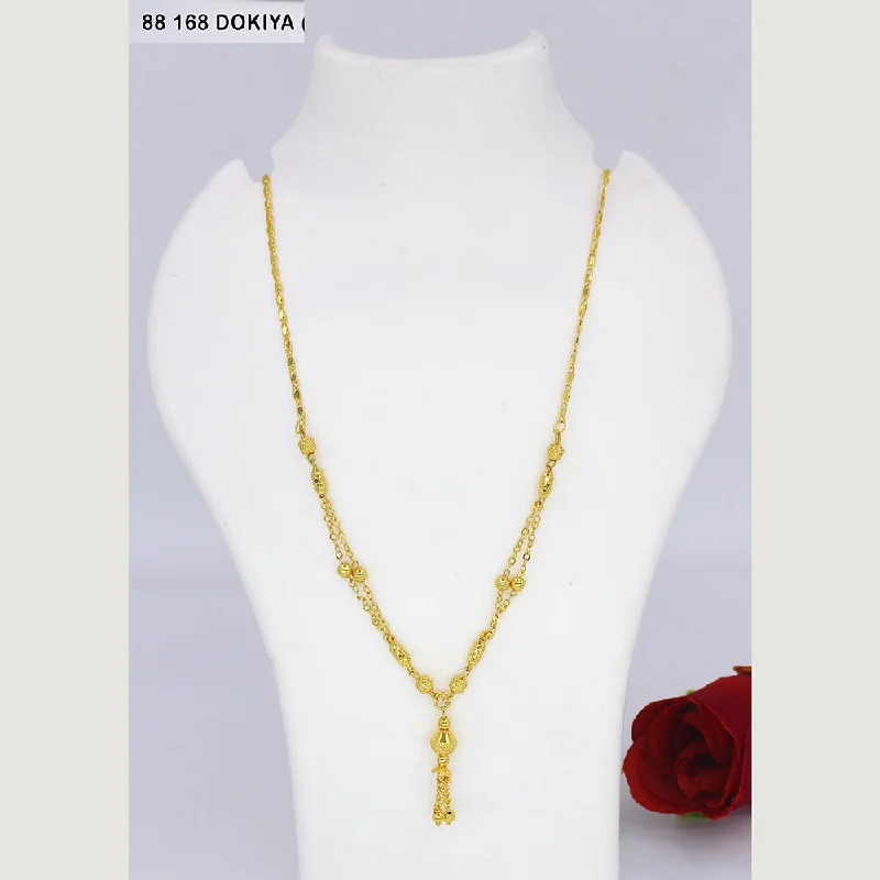 custom necklaces for women-Mahavir Dye Gold Dokiya Necklace