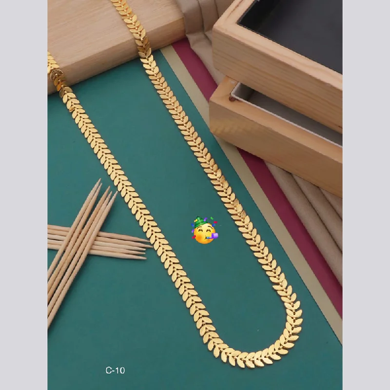 diamond pendant necklaces for women-Pooja Bangles Gold Plated Necklace