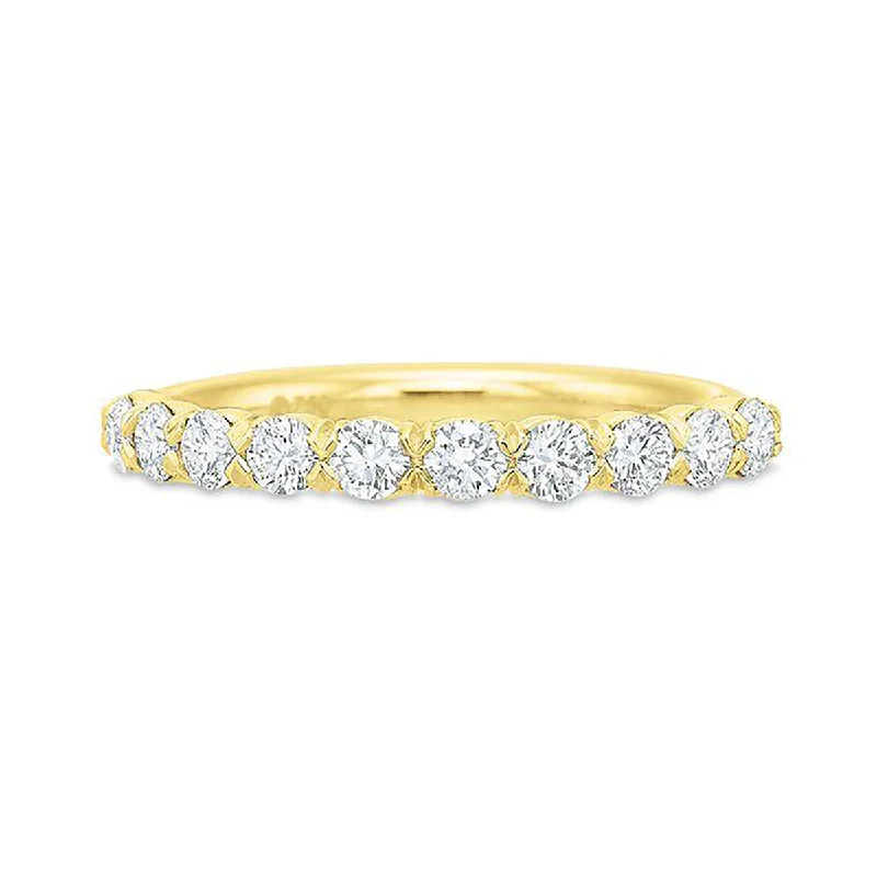 vintage-inspired diamond engagement rings for women-Flushfit Silk Diamond Wedding Band