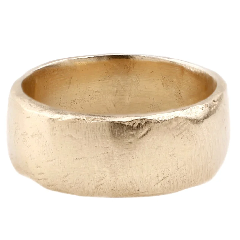 emerald rings for women-Gold Cigar Band