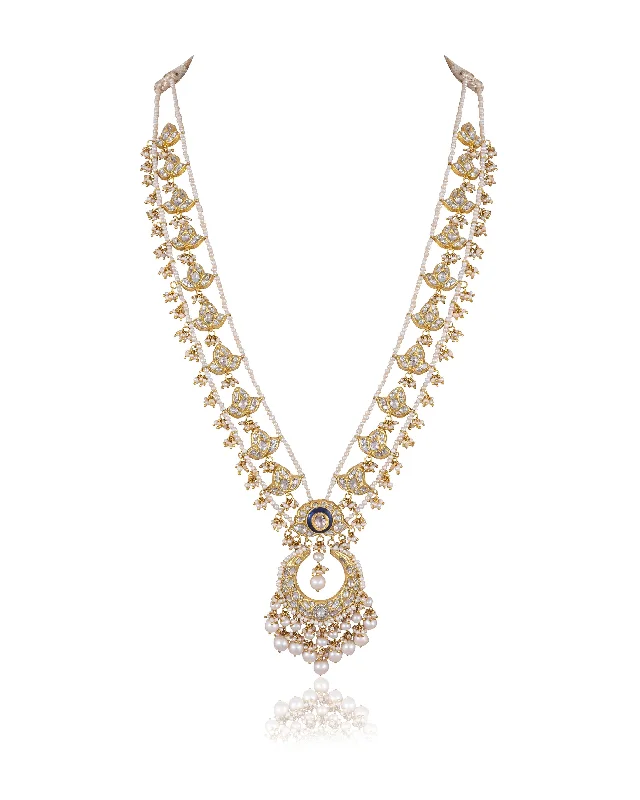 trendy necklaces for women-Weronika Polki Long Necklace