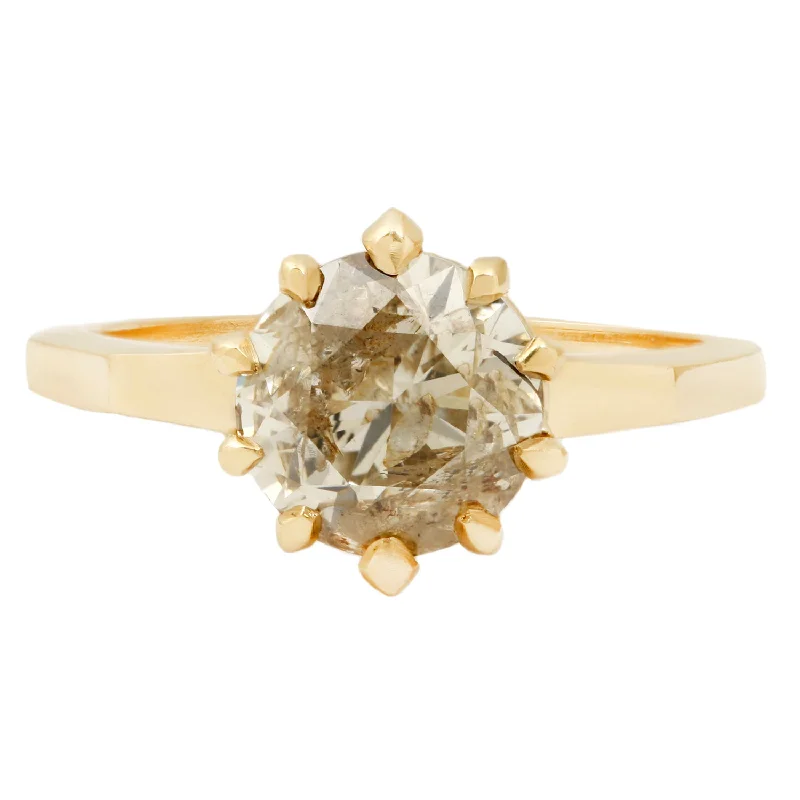 pear-shaped rings for women-Speckled Sky Solitaire Ring