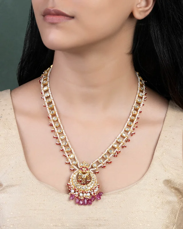 pendant necklaces for women-Dipti Polki Long Necklace