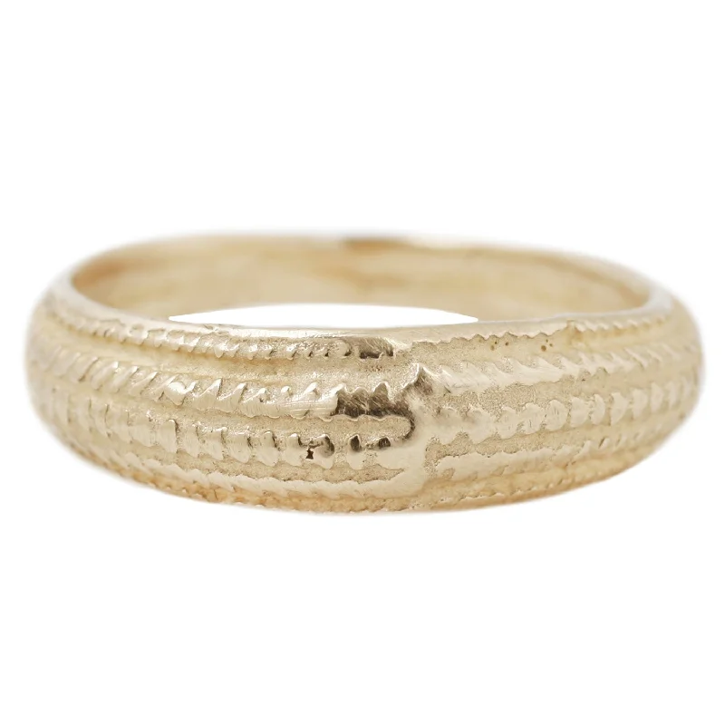 custom wedding rings for women-Gold Seashell Ring