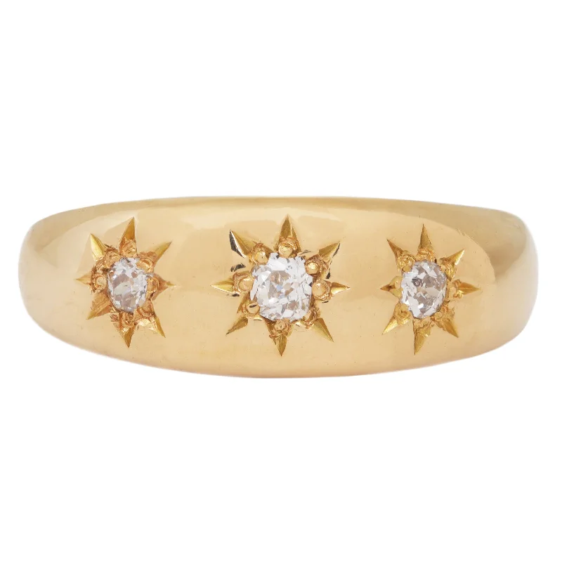 antique rings for women-Victorian Diamond Star Ring